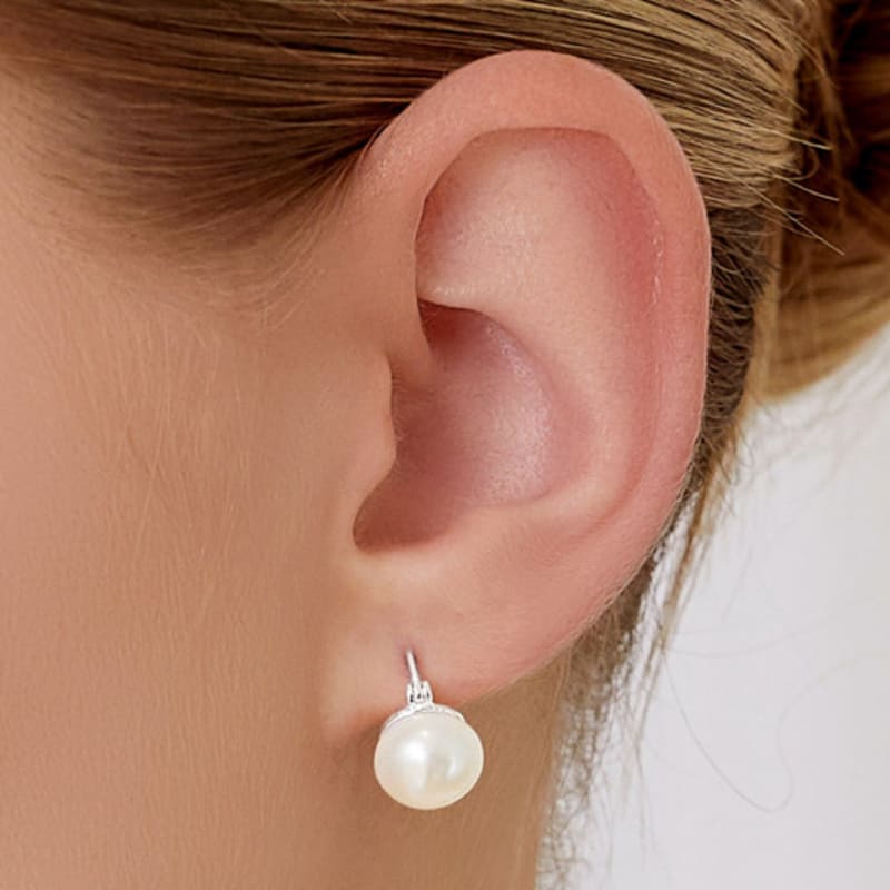 

TOU [Срібло925] NC007 Класичні сережки з прісноводними перлами NONE