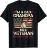 I'm a Dad Grandpa and a Veteran Nothing Scares Me Gift Unisex T-Shirt