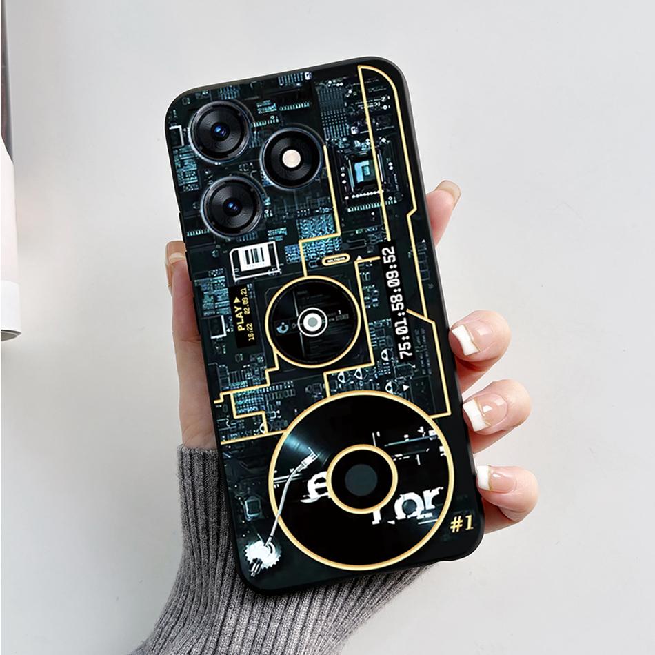 For Tecno Spark 10 Pro Case 2023 Fashion Marble Silicone Black Soft Covers For Tecno Spark 10C Spark10 Pro KI7 KI5q KI5k Bumper