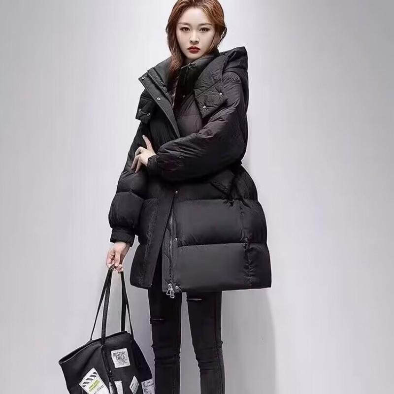 

Yiyaya 2025 Зимняя женская модная куртка средней длины Medium