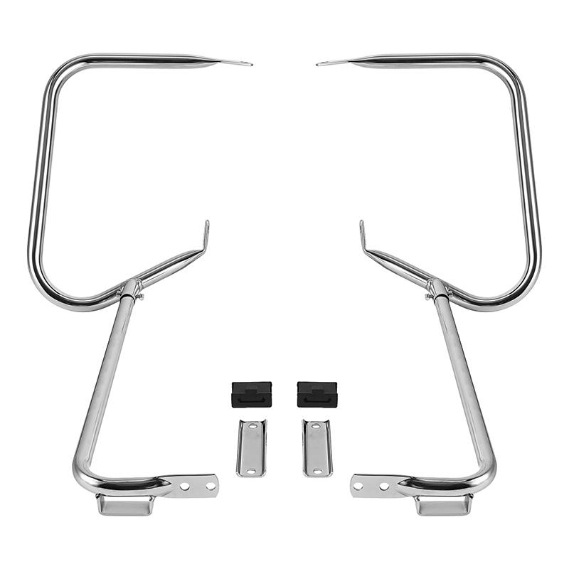Motorcycle Saddlebag Guard Bracket Bar For Harley Touring Electra Glide Street Glide 1997-2008