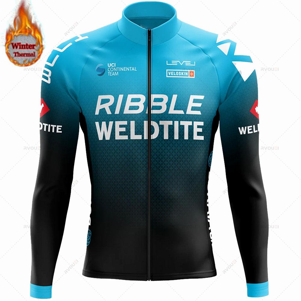 2026 Winter Velvet Warm Cycling Clothing Suit Set Wool Men Bicycle Suit Outdoor Sportswear MTB Bike Uniform Maillot Ciclisno Kit Triathlon