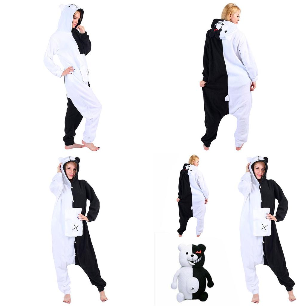 Gemütlicher Danganronpa Monokuma Unisex Schlafanzug Overall Für Ein Bequemes Schlaferlebnis