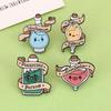 Japanese Korean Cartoon Enamel Potion Bottle Brooch: Creative, Cute, Fashionable Pin Badge