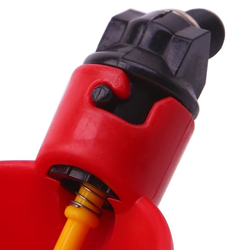 Chicken Bird Waterer Cup Poultry Drinking Bowl Automatic Filling 3 Inch Thread for Birds Ducks Rabbits Chicken