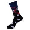 Halloween Socks with Scary Skulls, Vampire Teeth, and Pumpkin Faces Charm Designing Woman Man Autumn Winter Socks
