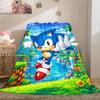 Sonic the Hedgehog Flannel Lightweight Blanket Home Decor Sofa Bed Travel Cover Family Gift For All-Season LXRa37