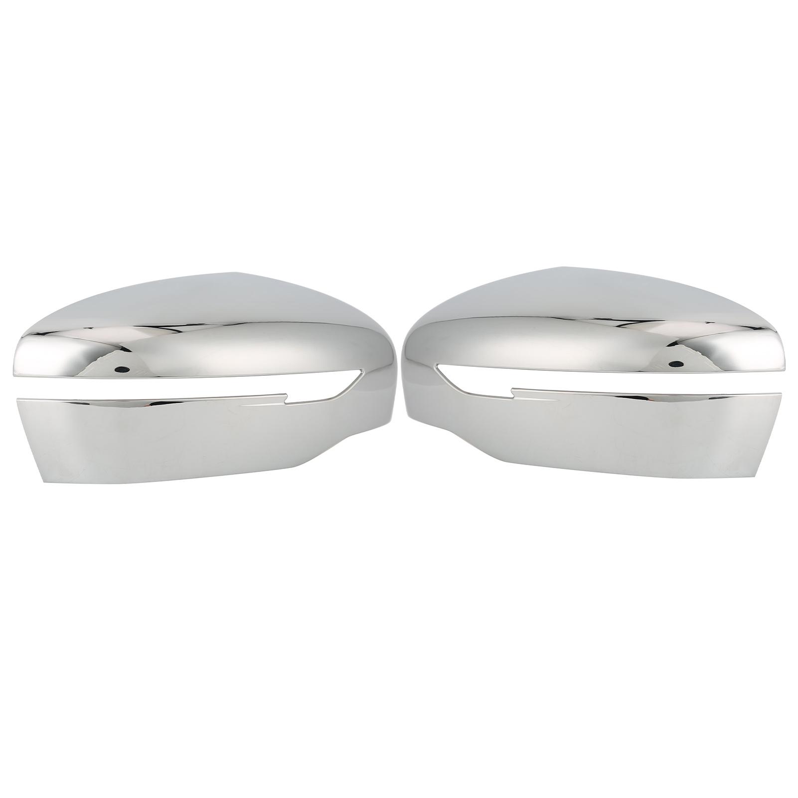 Side Rearview Mirror Trim Cover Chromium Plating Fit for Nissan Navara NP300 Frontier 2015‑2019