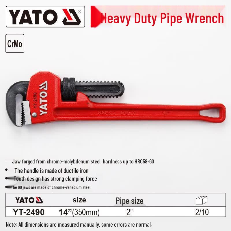 YATO 14-inch Heavy Duty Pipe Wrench