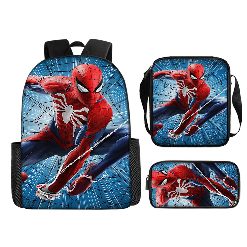 Elementary School Bag 16 Inch Animation Cartoon Large Capacity Children S Backpack Satchel Pencil Case Three-Piece Set Three piece set