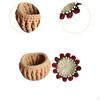 Beginner Crochet Kit Coaster Starter Complete Flower Pot, for Table Girlfriend