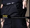 American Style Men's Buttoned Overalls: Thin, Functional, Tactical, Unisex Casual Pants with Cuffs