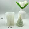 3D Cone Candle Silicone Mold Christmas Tree Soap Mold Art Wax Cake Resin Mold  Desk Decoration