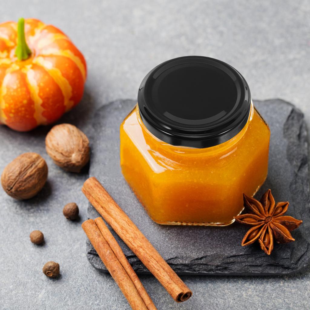 50 Pcs Mason Jar Lids Regular Mouth Airtight Tinplate Caps for Glass Jars Wide Mouth Canning Covers Replacement Home Storage