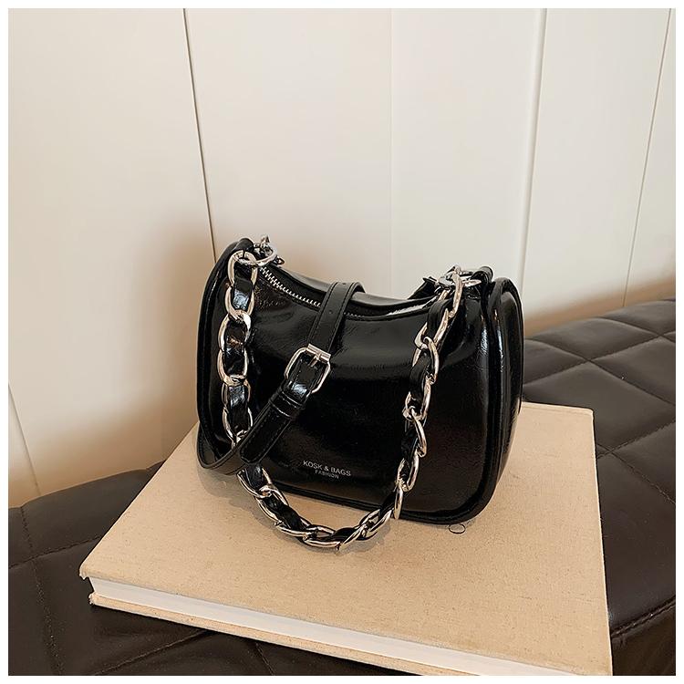 PU einfarbige Umhängetasche für Damen  Reißverschluss  Taschen  Geldbörse  Schultertasche  weich  elegant  hochwertig  modisch  trendig