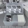 3-Grid Card Holder Storage Box, Large Capacity Frosted Flip Lid Clear Organizer for Collectible Cards, Photos, Tickets