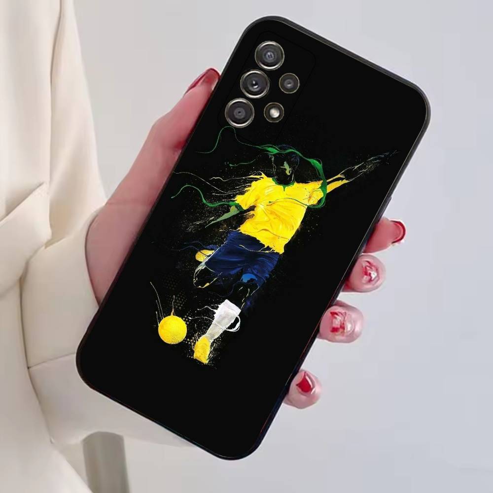 

Abstract figure Soccer Support Phone Case For Samsung S25,S24,S21,S22,S23,S30,Ultra,S20,Plus,Fe,Lite,Note,10,Black Cover Samsung S21plus