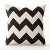 Quadratisch 18" Weiß und Schwarz Geometrisch Kissenbezug Dekorative Kissenbezüge Vintage Heimdeko Kissenbezughülle Für Sofa Zuhause