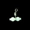 20pcs/bag Luminous Fishing Swivels Rolling Swivels Sea Fishing Accessories Tackle Connector Rolling Swivels 3-way Swivels