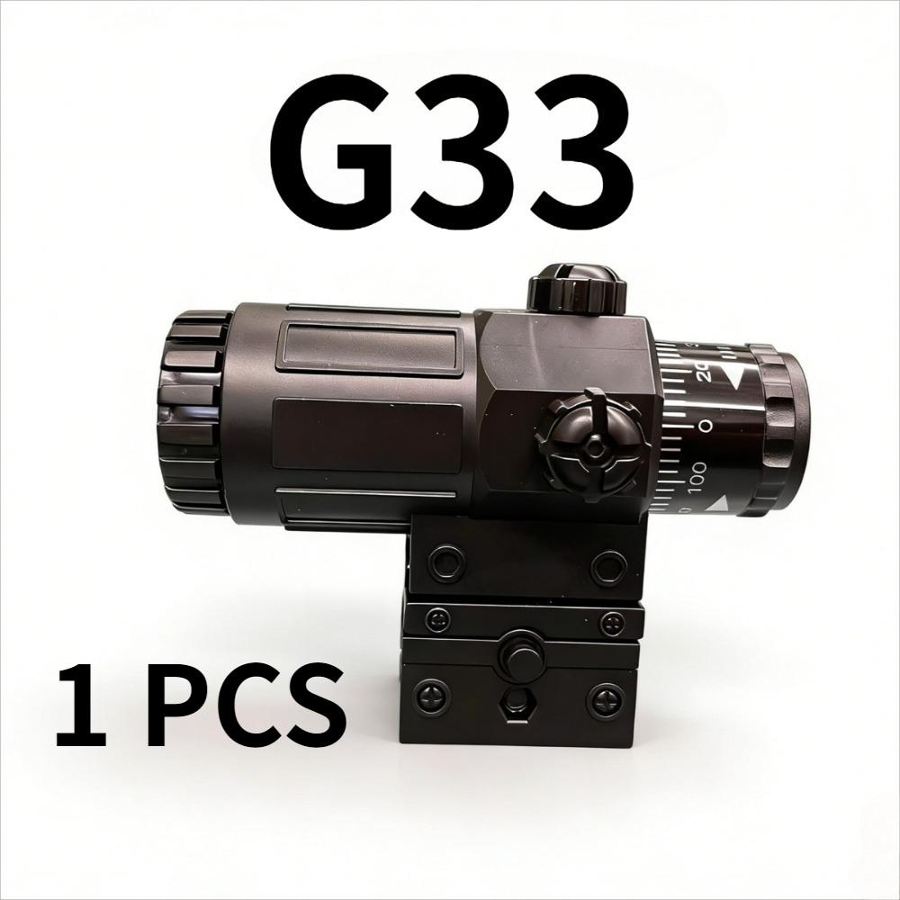 

Гарячий продаж Голографічний приціл з червоною крапкою G43/G33 Збільшувальне скло Комбінований приціл для гвинтівки 20-мм планка G33-1 PCS