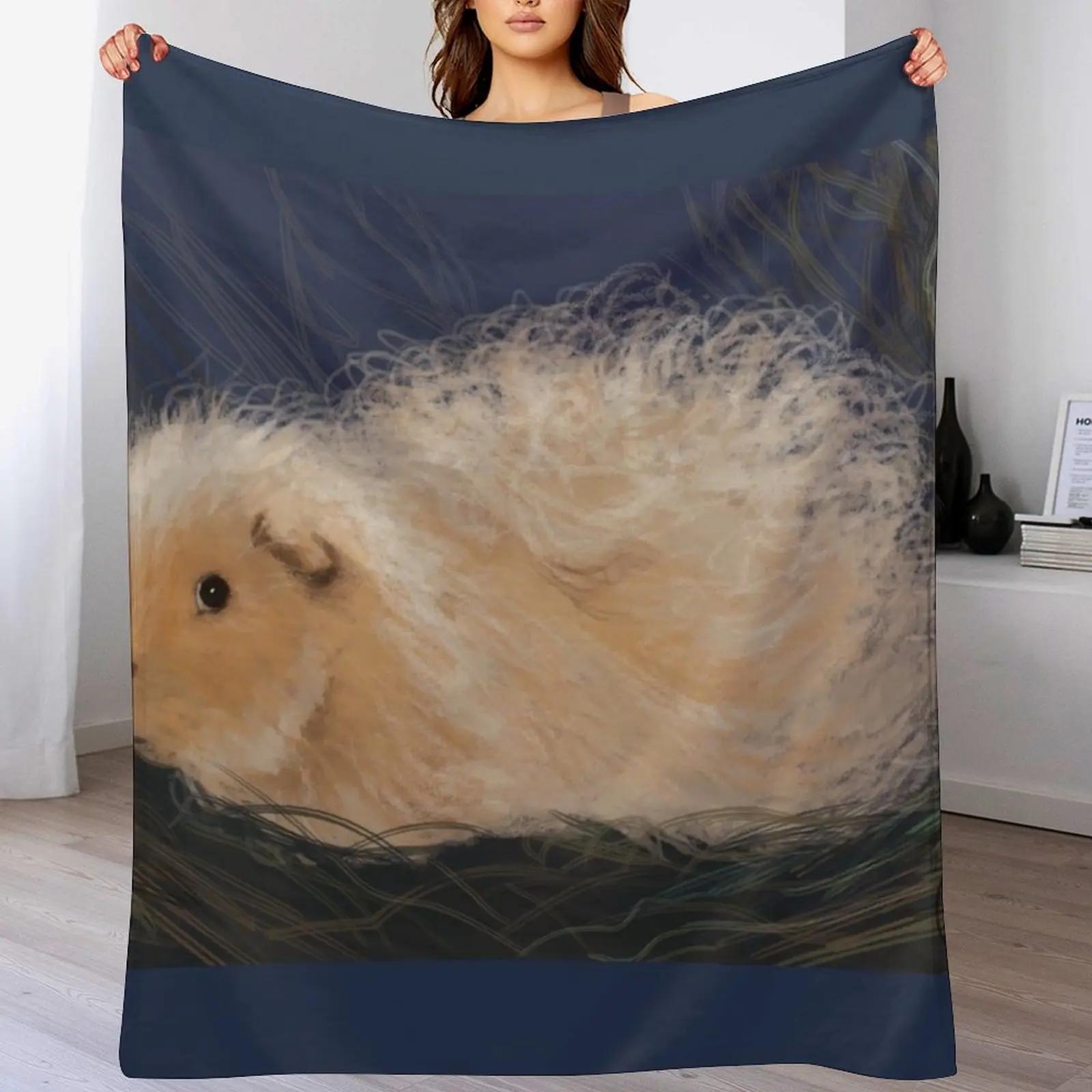

Fuzzy Guinea Pig Throw Blanket Year Round Soft Comfortable Blanket for Home 102x76cm(40x30in)