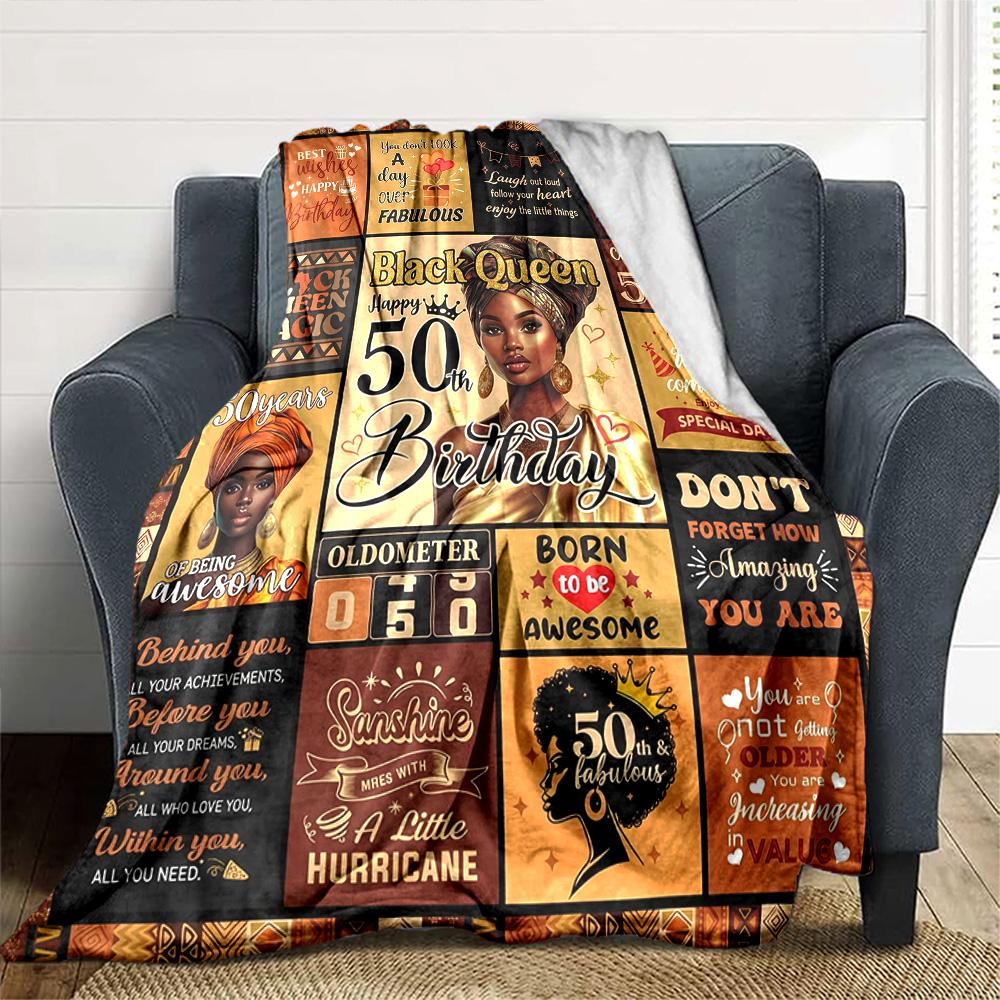Black Queen Magic Celebration Cozy Blanket Comfortable ure Throw For Sofa Couch Office Bed Picnics Ideal for All Seasons Modern Perfect Gift Y36
