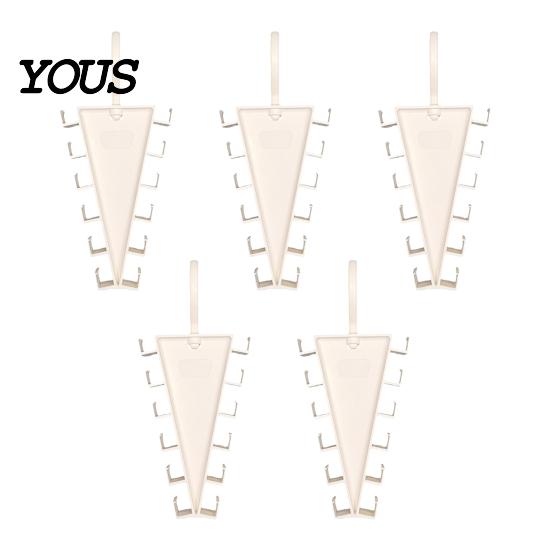 Durable Clothes Hanger Double-Sided Hanger, with 12 Hooks Open Hook Design, V-Shape Vertical Easy Access Organizer, for Shirts Hats Belts Scarves