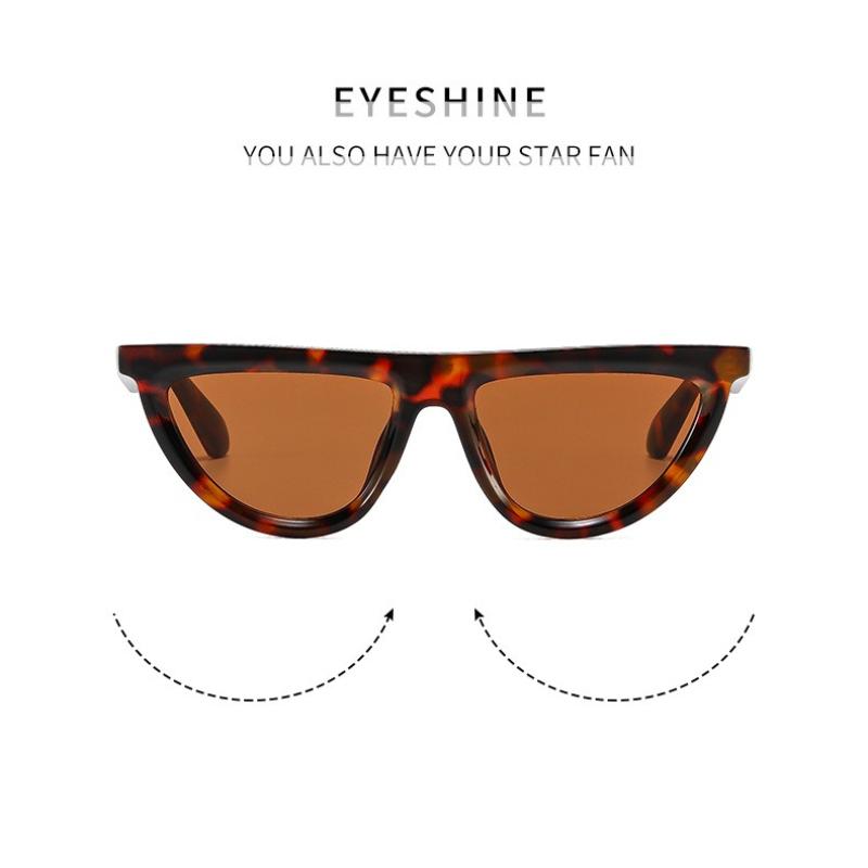 Women's sunglasses - unisex fashion half-moon cat eye sunglasses