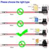 Kiligen Micro2 Fuse Tap Kit with Wiring Harness, 6 Micro2 Blade Fuses (5A/10A/15A) and 1 Fuse Puller, Automotive Flat Type Fuse Holder