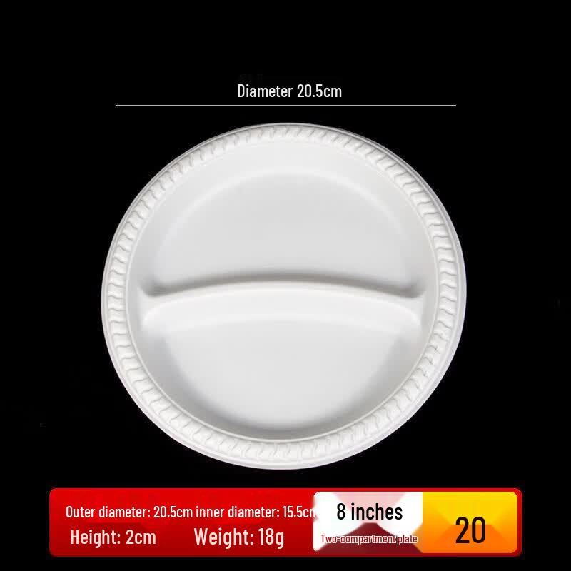 Qiwei Corn Starch Disposable Round Plates
