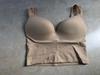 Women's Backless Sports Bra with Fixed Cup and Crossed Straps