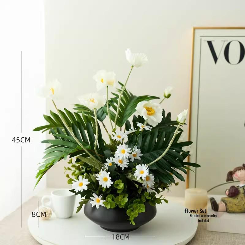Nordic Modern Faux Flower Bouquet for Indoor Living Room or Dining Table Decor