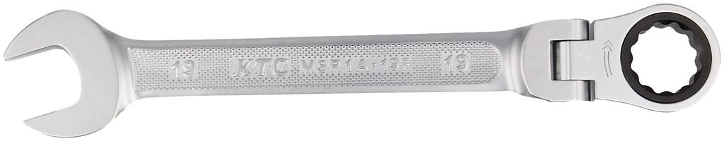 Kyoto Machinery Tools Ratchet Combination Wrench 19mm MSR1A19F (KTC) (oscillating Type)