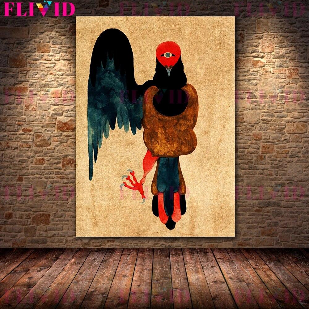 Mysterious Creatures Of Mythology Vintage Wall Art Canvas Painting The Legendary Magical Creatures Art Poster Print Home Decor No Frame