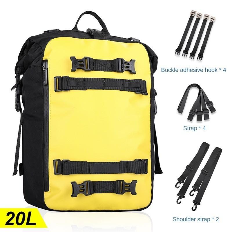 Multifunctional Motorcycle Rear Seat Bag Detachable Zipper Inner Bag Waterproof Hanging Bag Large Capacity Combined Bag 2-in-1/3-in-1/4-in-1