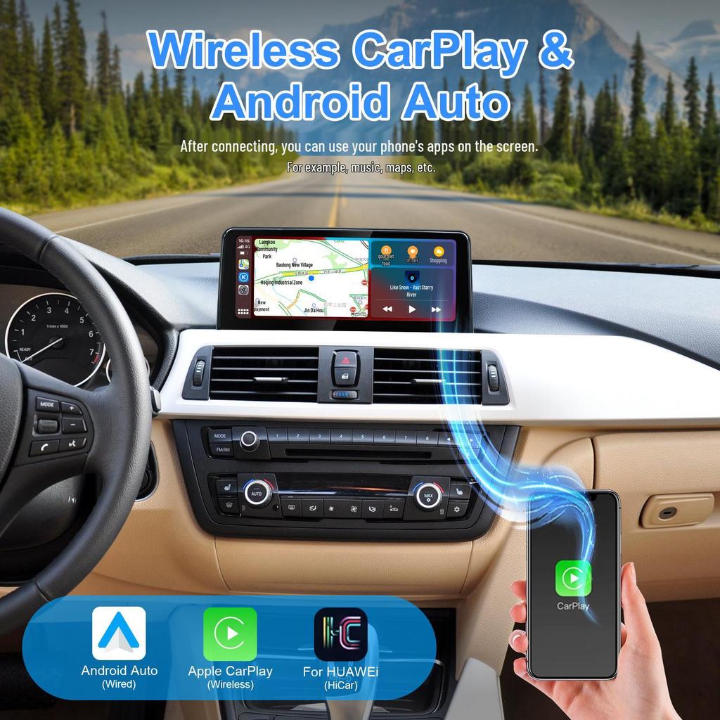 BMW 3 Series F30 Wireless CarPlay & Linux DVD Navigation Display Screen