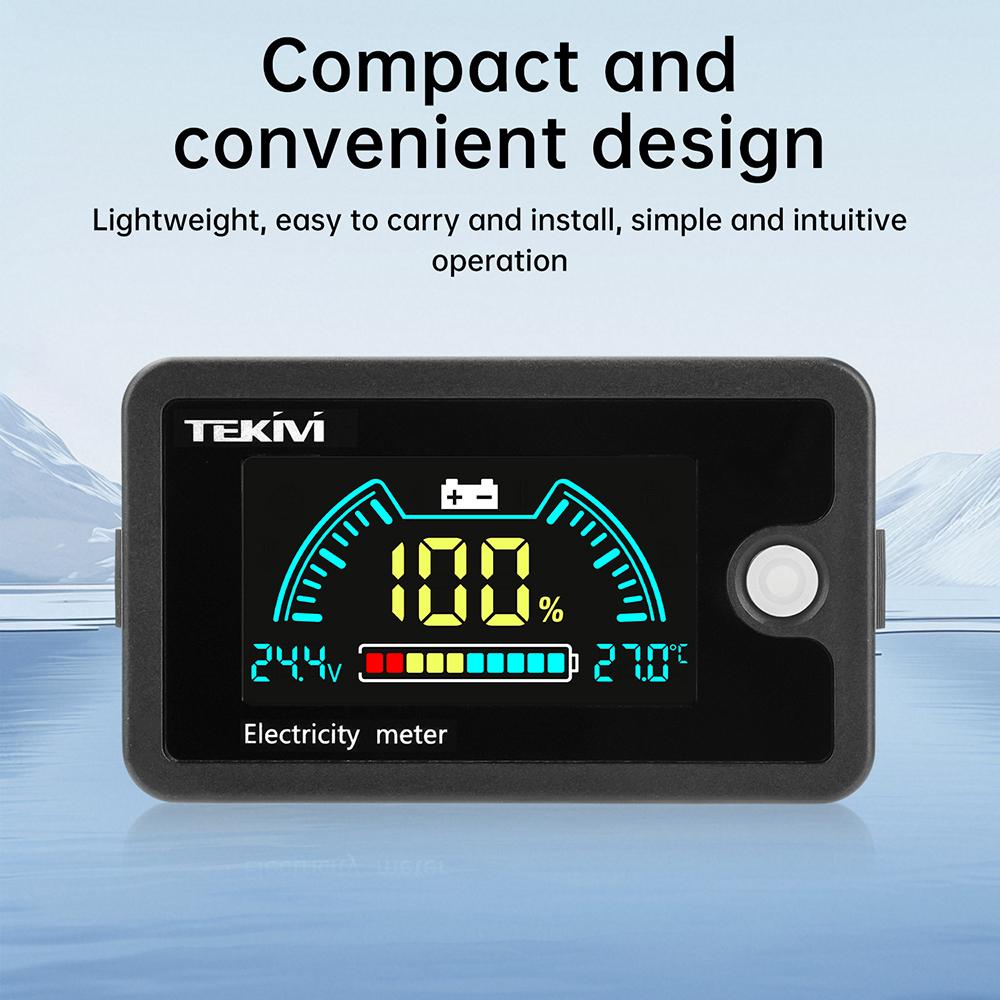 DC8-100V 6840C LCD Digital Voltmeter High Precision Voltage Tester For Ternary/Lithium Iron/Acid Battery Level Indicator
