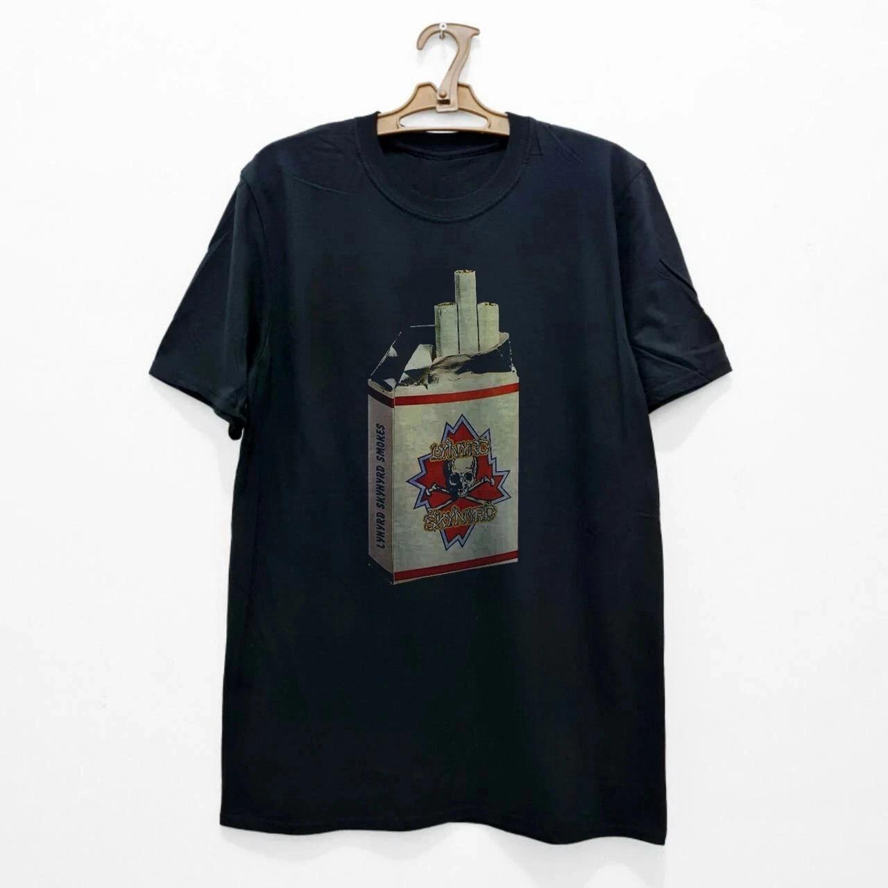 Vintage Lynyrd Skynyrd Smokes T-shirt, Black Unisex Cotton T-shirt, Size S-5XL 2XL