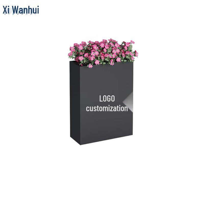 XWH Outdoor Wrought Iron Planter Fence