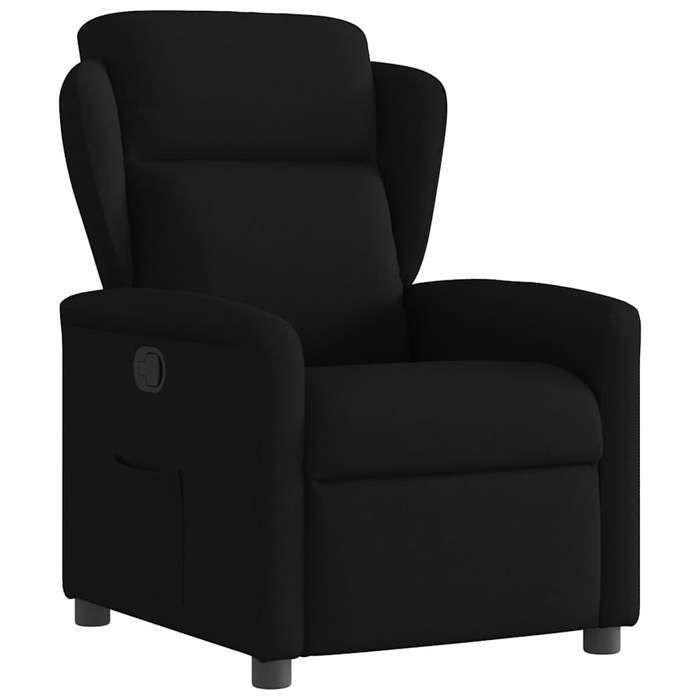 VidaXL Fauteuil inclinable Noir Tissu, fauteuil, fauteuil inclinable TV, poussette, fauteuil inclinable pour personnes 4015578