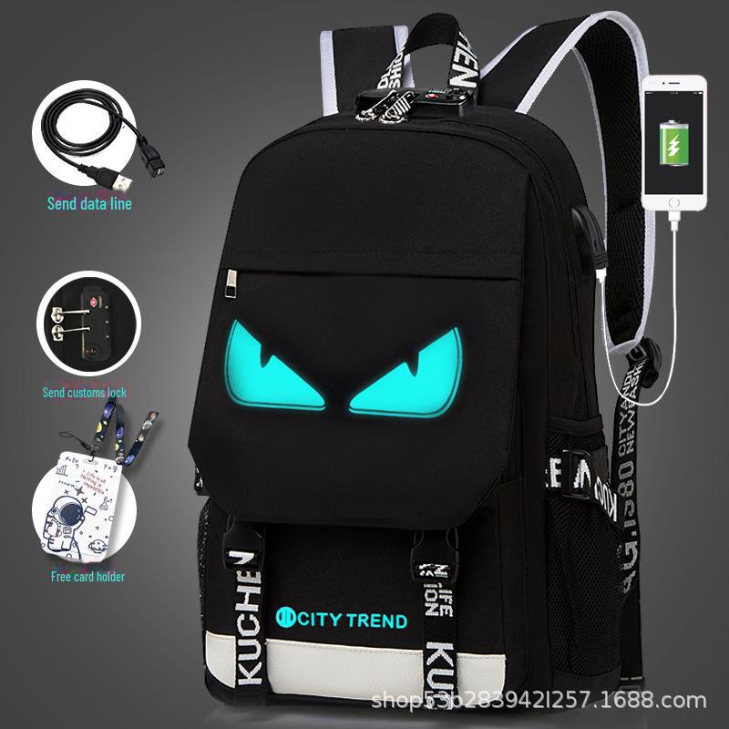 Men's Large Capacity Casual Backpack - Korean Style for High School and Junior High Students