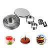11 ks/sada kulatých forem na sušenky z nerezové oceli, praktické vykrajovátka na sušenky, kruhové DIY pěnové dortové dezertní pečivo, zdobení nástroje