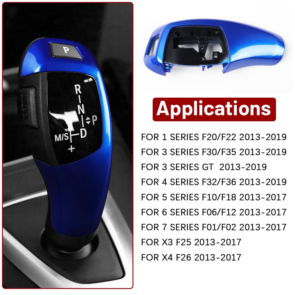Car Gear Shift Knob Cover Auto Gear Knob Shift Lever Cover Replacement For Bmw F30 F31 F32 F33 F34 F36 F07 F10 F11 F06 F12 F14