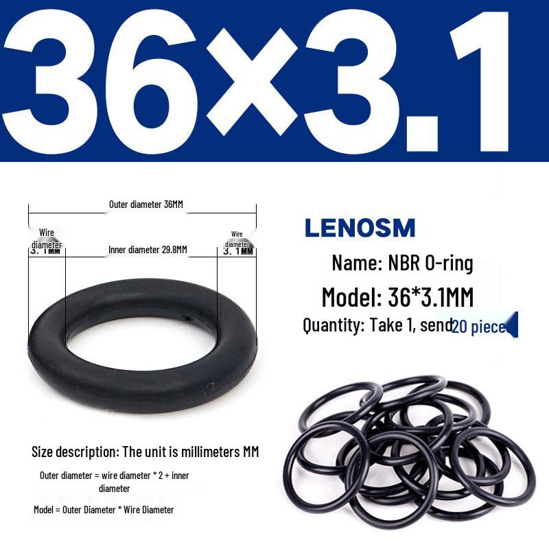 High-Pressure NBR Nitrile Rubber O-Ring Seal - Wear & Oil Resistant