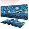 Classic Oil Painting Art Starry Night Sky Mouse Pad XXL Large Desk Mat Gaming Mousepad Non-slip Rubber Keyboard Mat PC Gamer