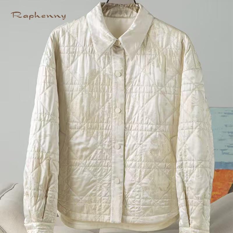 

Raphenny Women s Silk Blend Chinese Jacquard Jacket S