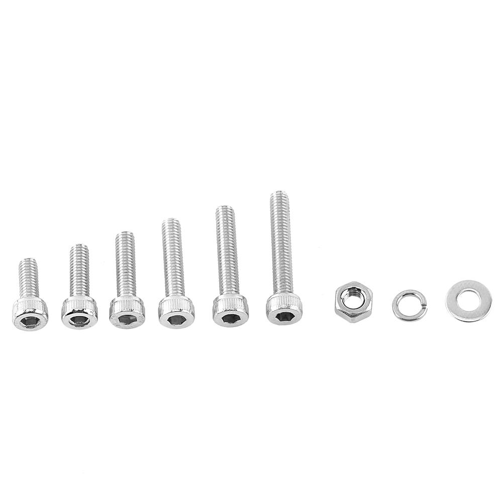 M3 304 Stainless Steel Hex Socket Screws   With Hex Nuts Washer Assortment(  Head)