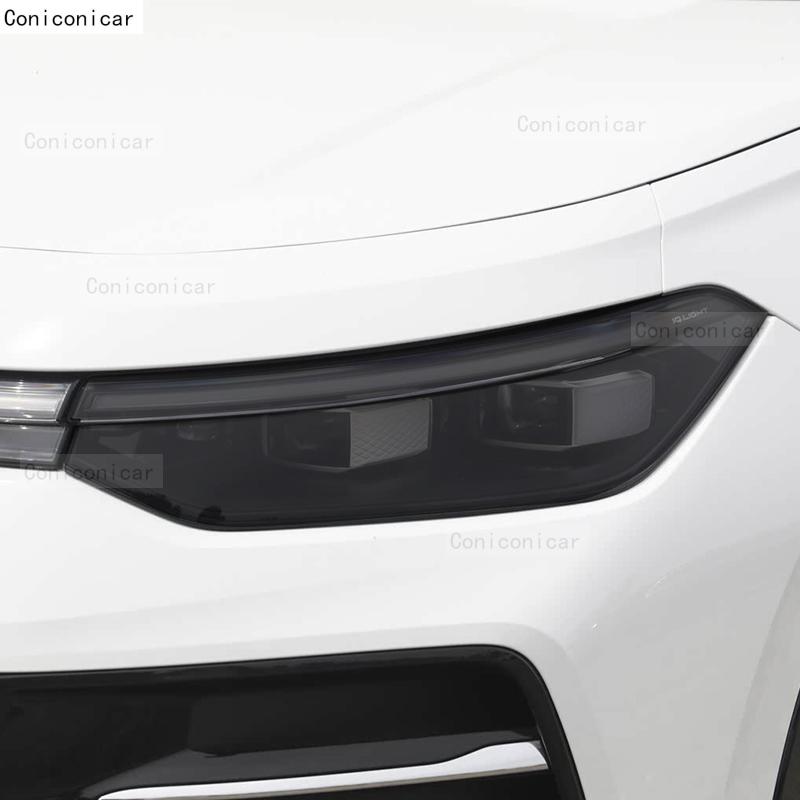 Für Volkswagen Tayron 2025 Auto-Scheinwerfer Geräuchert Schwarz TPU Schutzfolie Frontlicht Tönungsaufkleber Zubehör