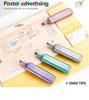 Glitter Fluorescent Highlight Marker Pen for Students and Kids' Drawing & Doodling
