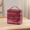 Multifunctional Transparent Mesh Travel Cosmetic Bag Storage 2/3 layer Toiletry Bag Large Capacity Makeup Case Cosmetic Storage